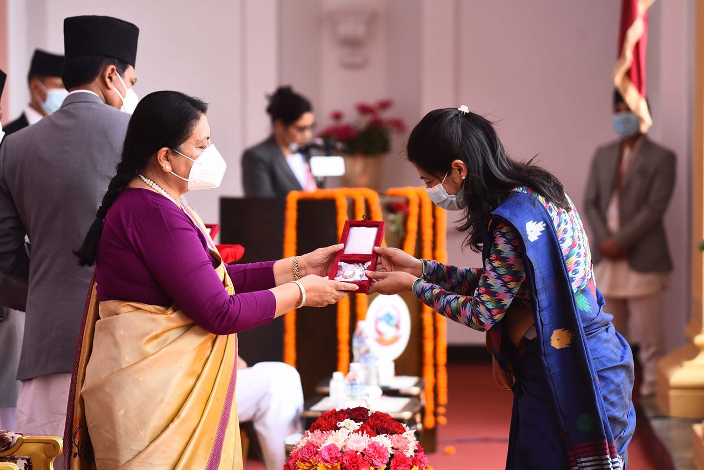 Sabita Upreti Awarded by Public Service Shri Padak of Government of Nepal